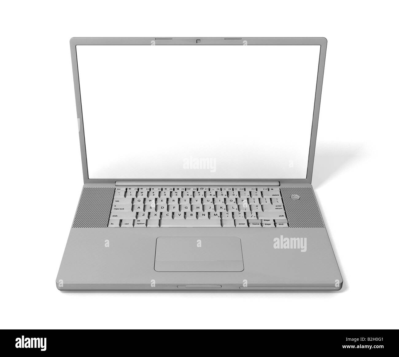3D render of a laptop isolated on a white background Stock Photo - Alamy