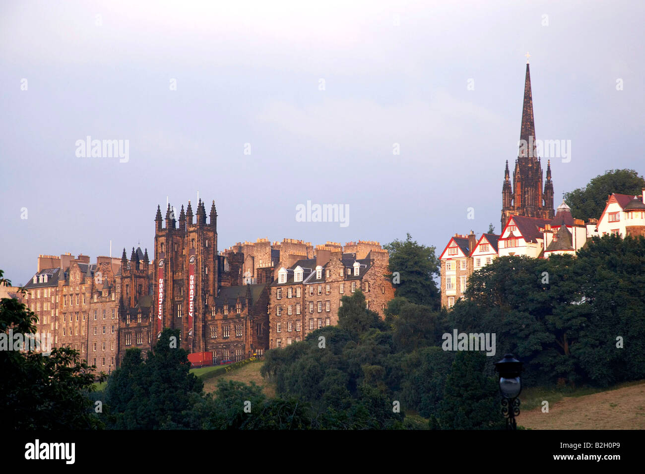 View of the old town in Edinburgh Scotland Great Britain Stock Photo