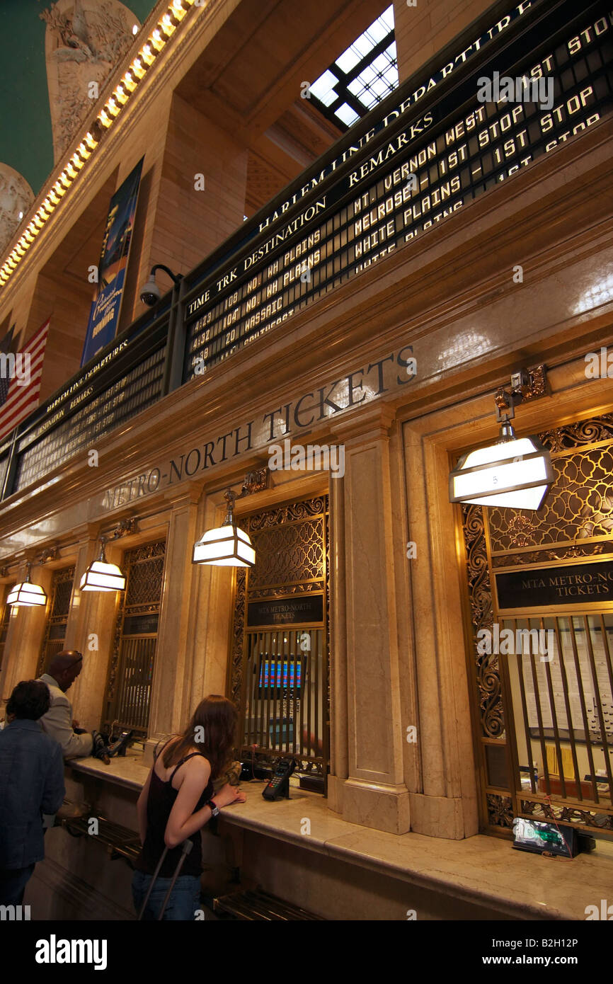 Train ticket counters at Grand Central Terminal - New York City, USA ...
