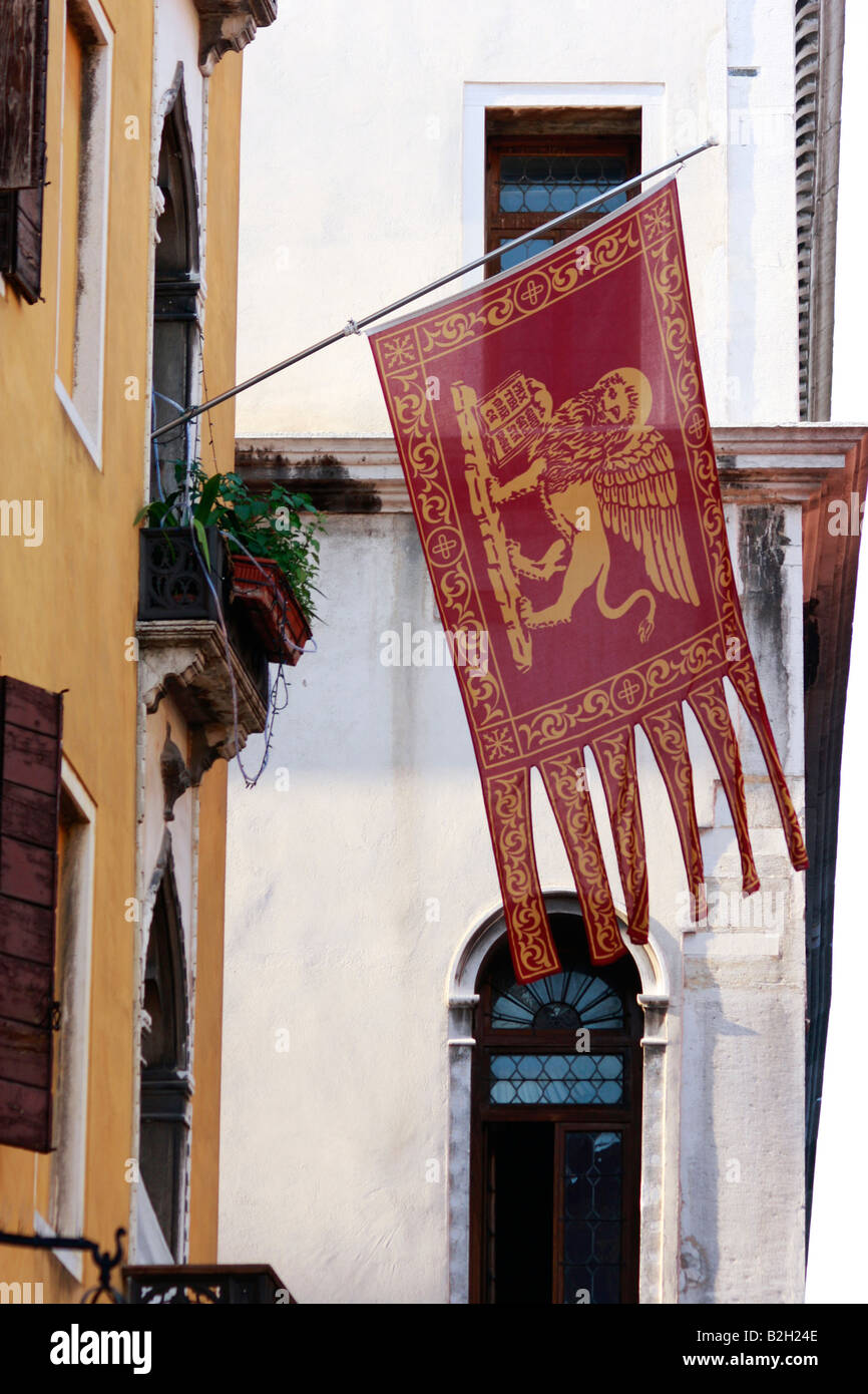 Flag of the City of Venice Stock Photo
