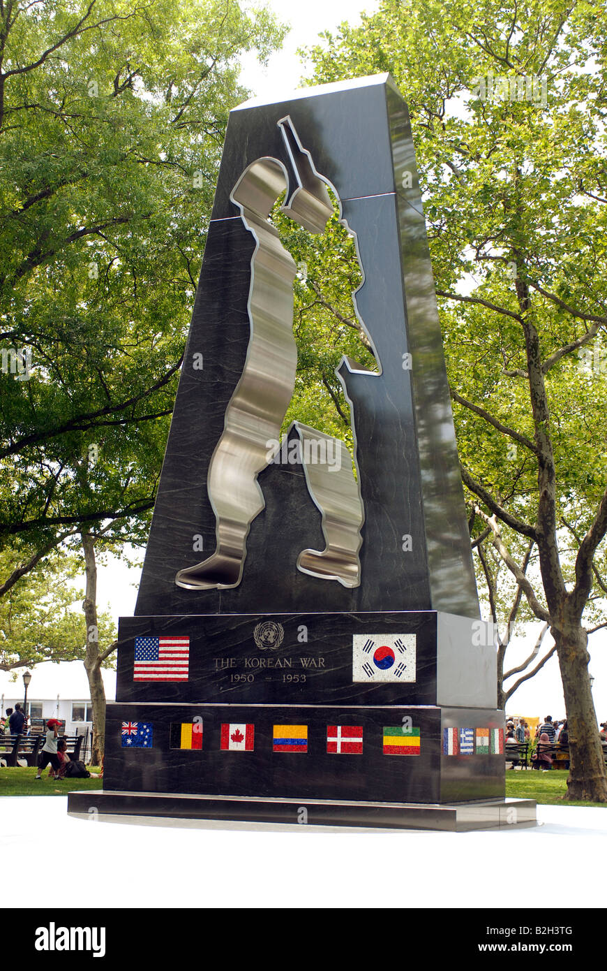 Universal Soldier Korean War Monument in Battery Park in New York Stock Photo