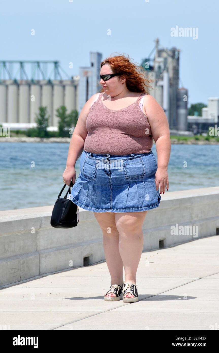 chubby girl walking