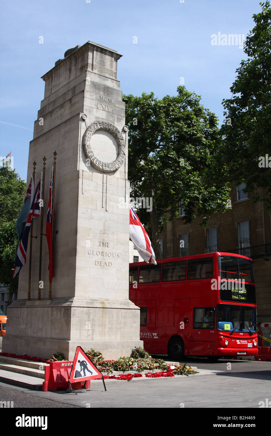 The Cenotaph, Whitehall, Westminster, London, England, U.K. Stock Photo