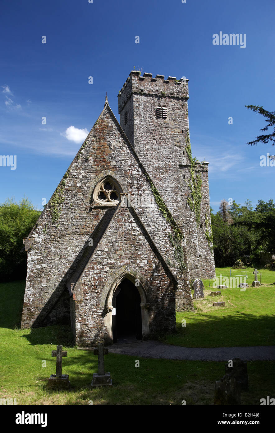 St Aidan's, Llawhaden Parish Church, Pembrokeshire West Wales, UK Stock Photo