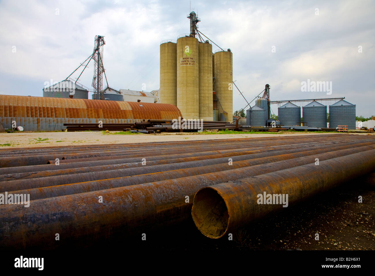 Industrial Plant, Iowa, USA Stock Photo