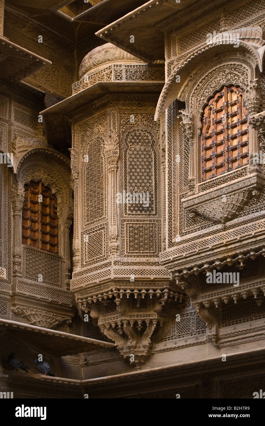 Window of the Patwa Ki Haveli is the finest example of sandstone ...