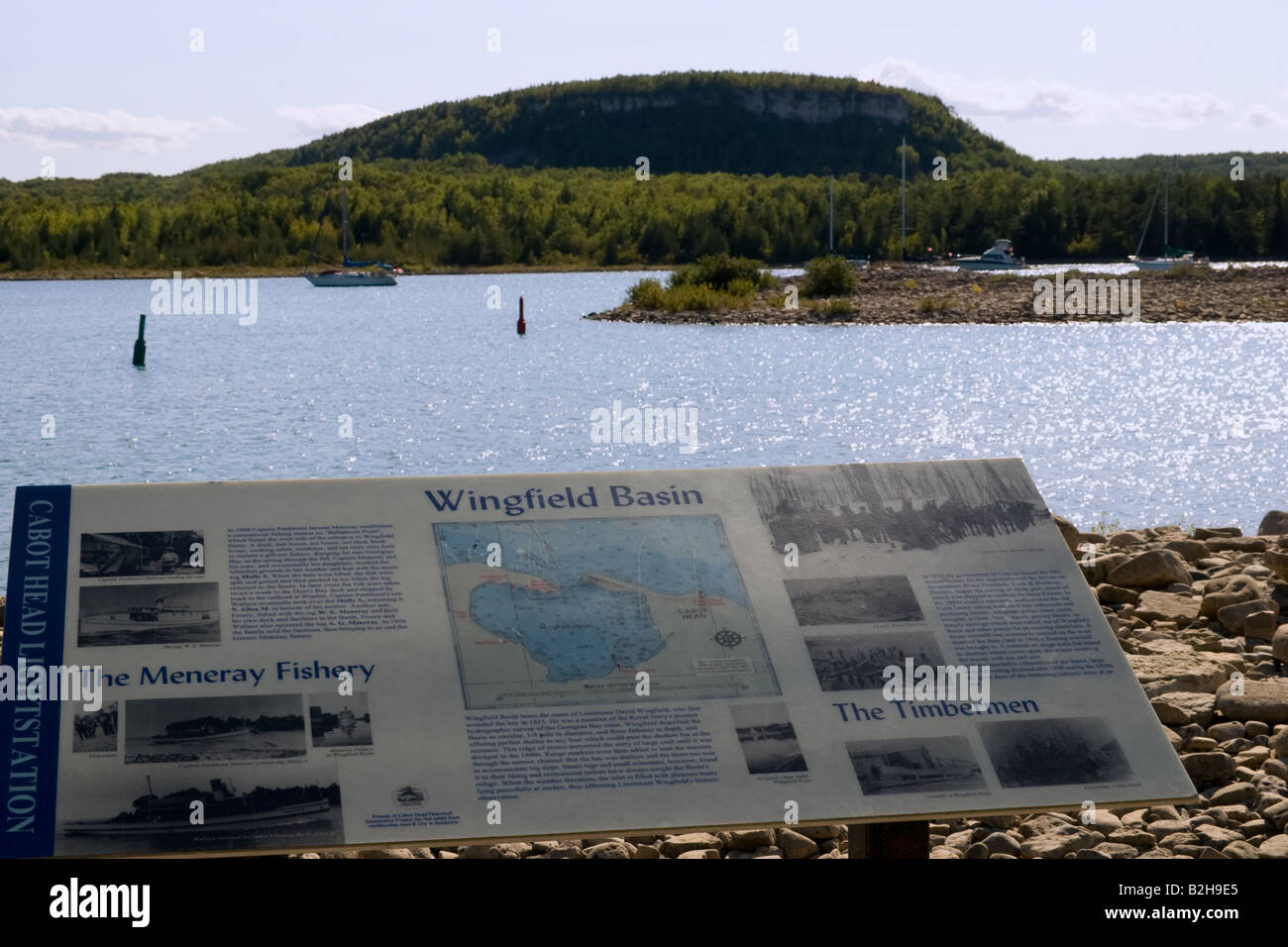 Wingfield basin on Bruce Peninsula, Ontario, Canada Stock Photo