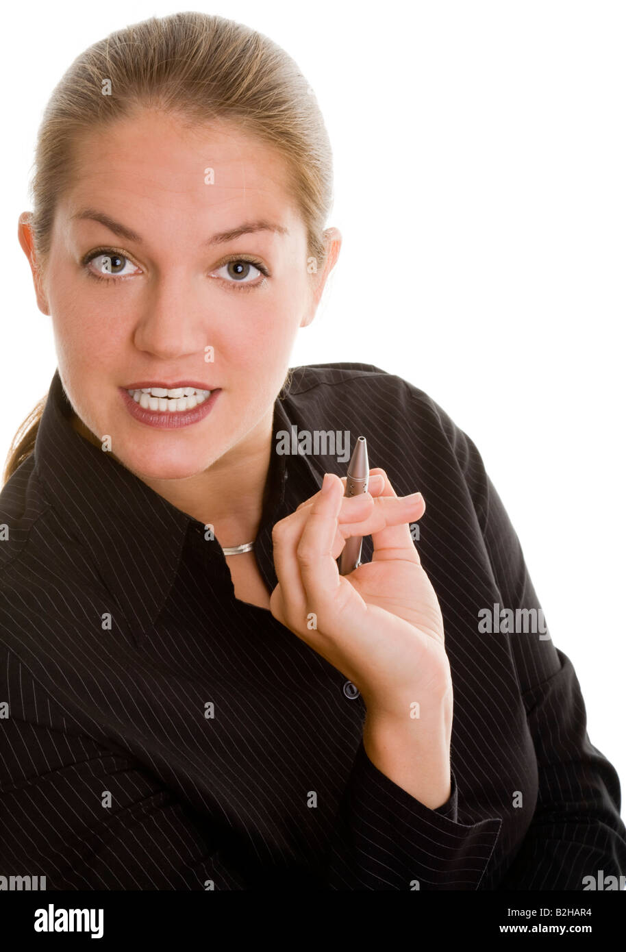 intent appointing business woman tradeswoman manager businesswoman Stock Photo