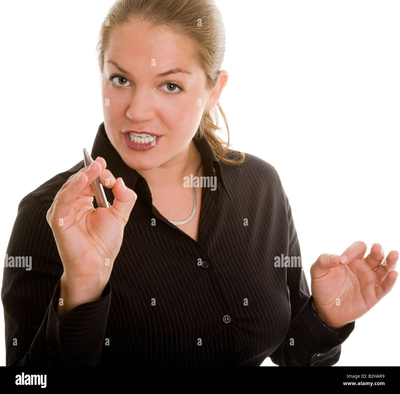 intent appointing business woman tradeswoman manager businesswoman Stock Photo