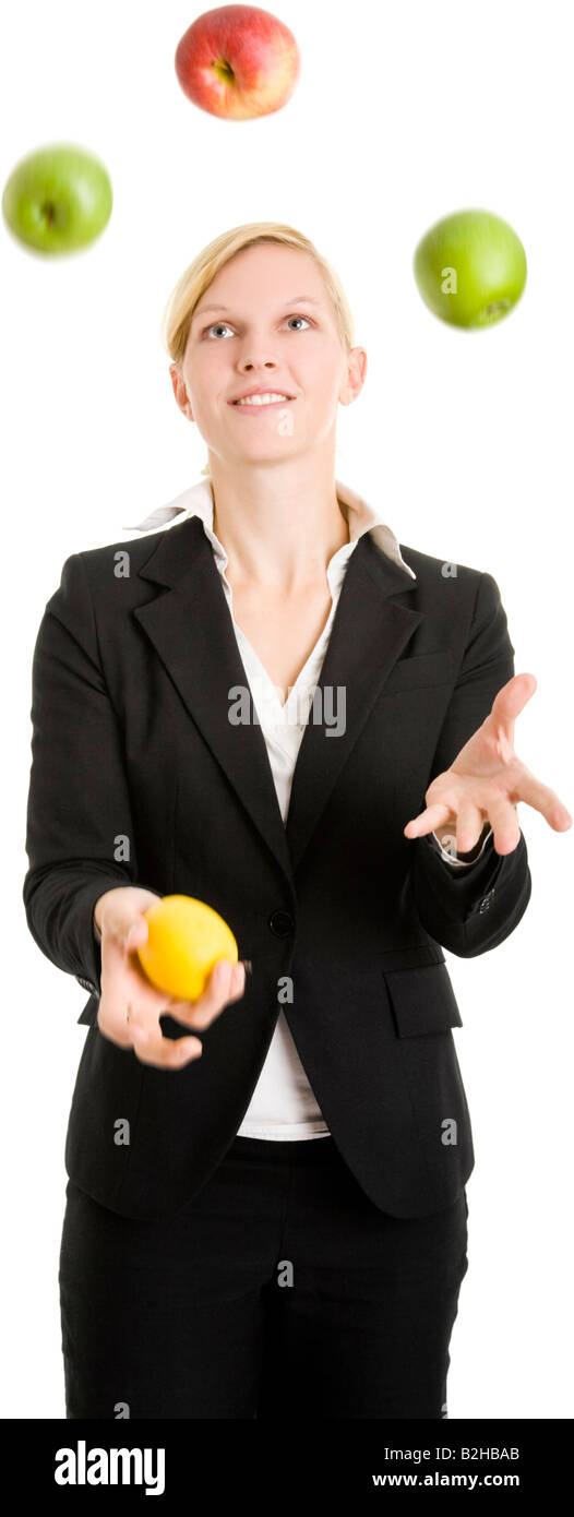 Businesswoman business woman jugglery juggling hi-res stock photography ...
