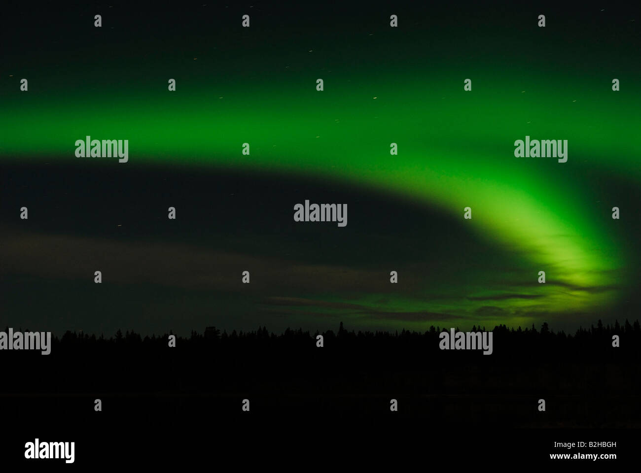 aurora borealis polar lights outdoor night abisko national park np gaellivare norbotten lapland sweden Stock Photo