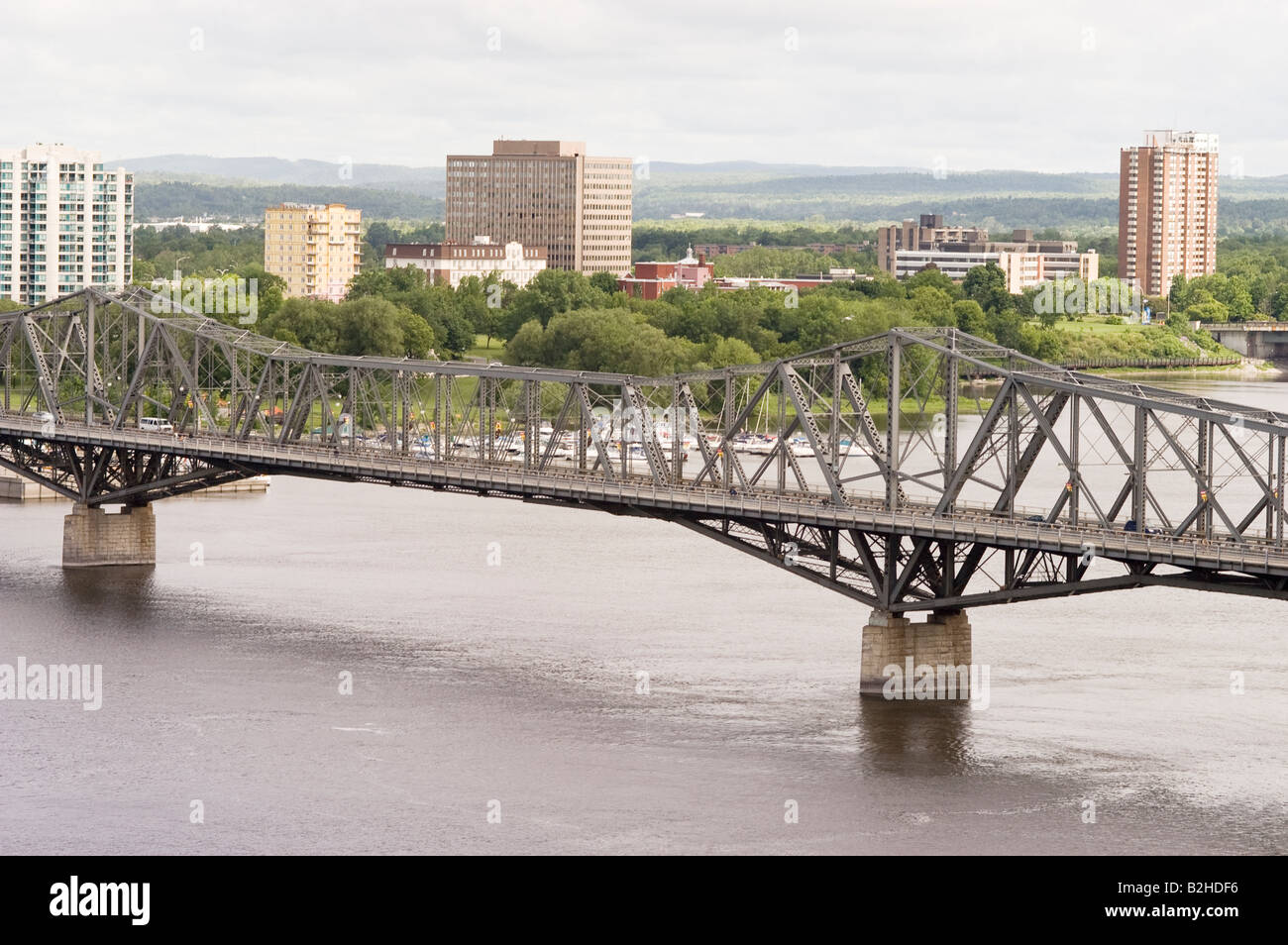 Alexandra bridge Ottawa Stock Photo
