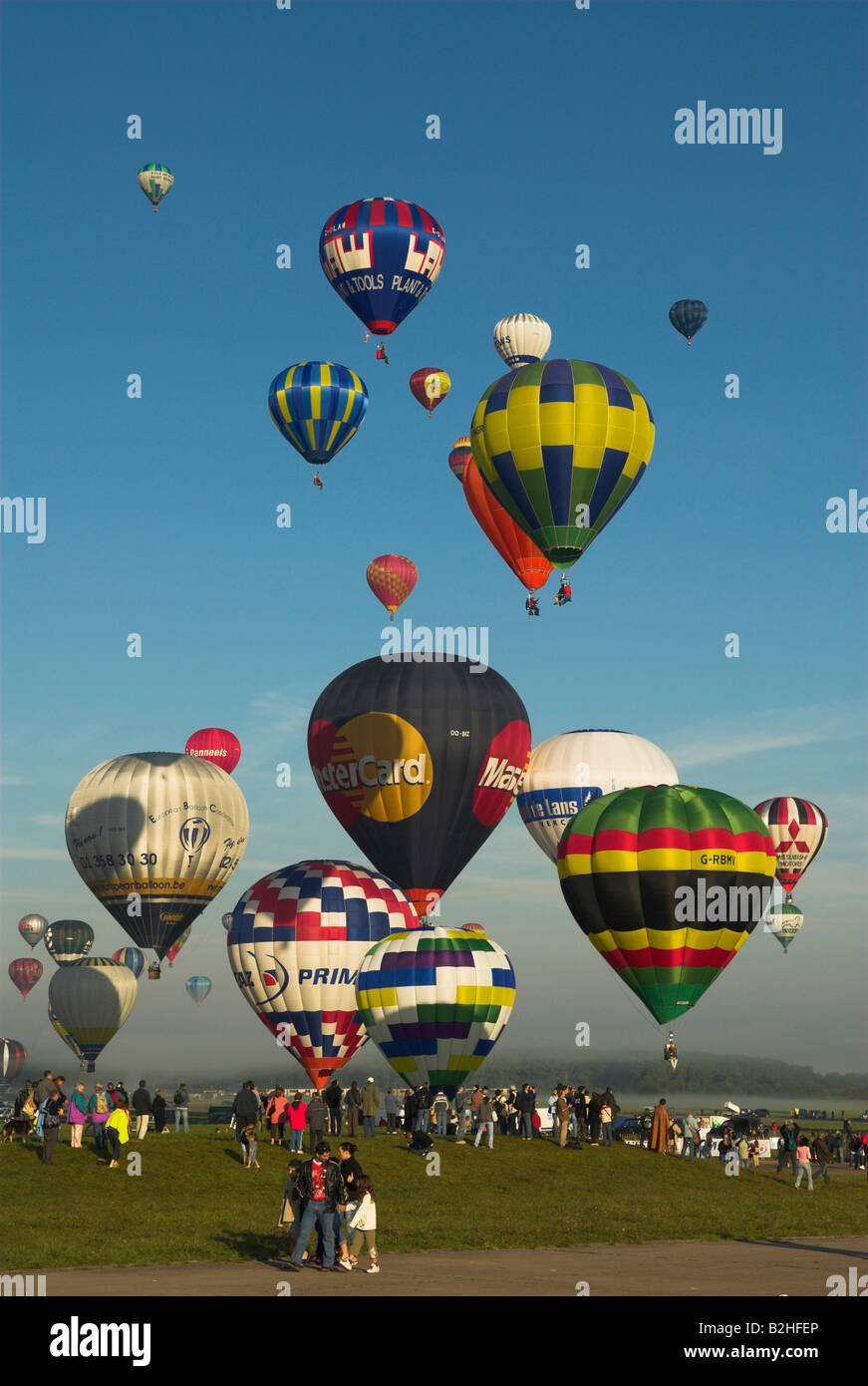 lorraine mondial hot air balloons balloon flight festival metz lothringen  france Stock Photo - Alamy
