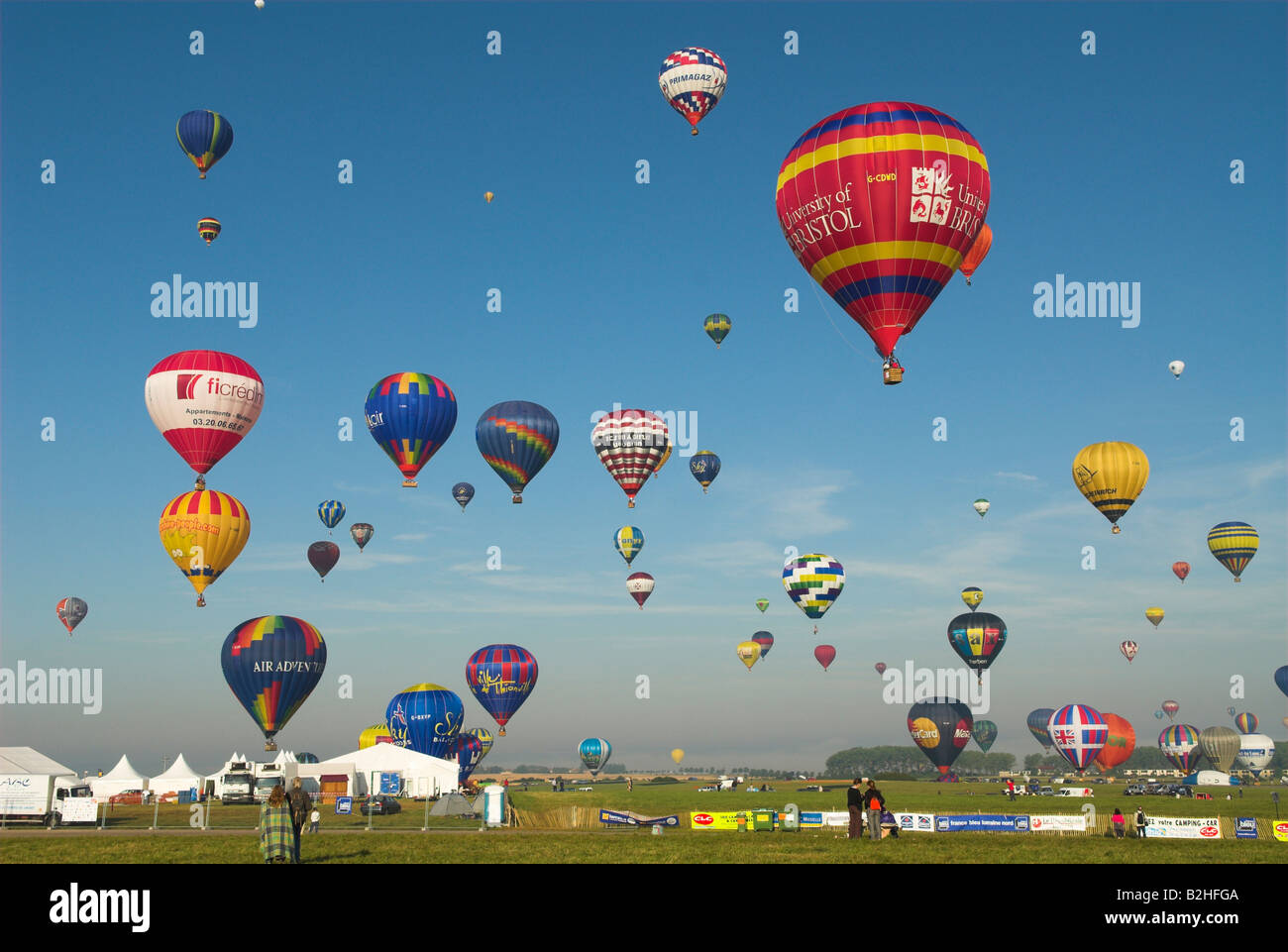 lorraine mondial hot air balloons balloon flight festival metz lothringen france Stock Photo
