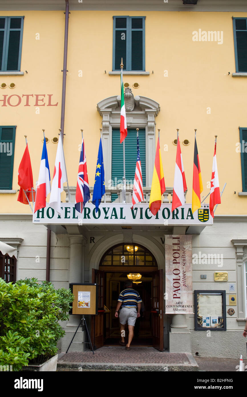 Hotel Royal Victoria in Varenna, ITALY. Lake Como region Stock ...