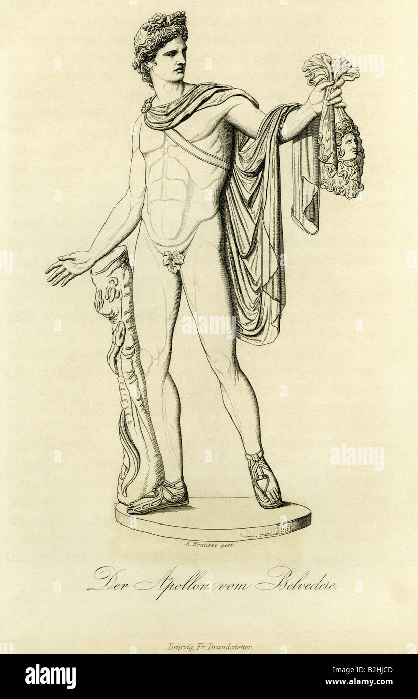Apollo Greek God Of Light And Arts Full Length Apollo Of Stock Photo Alamy