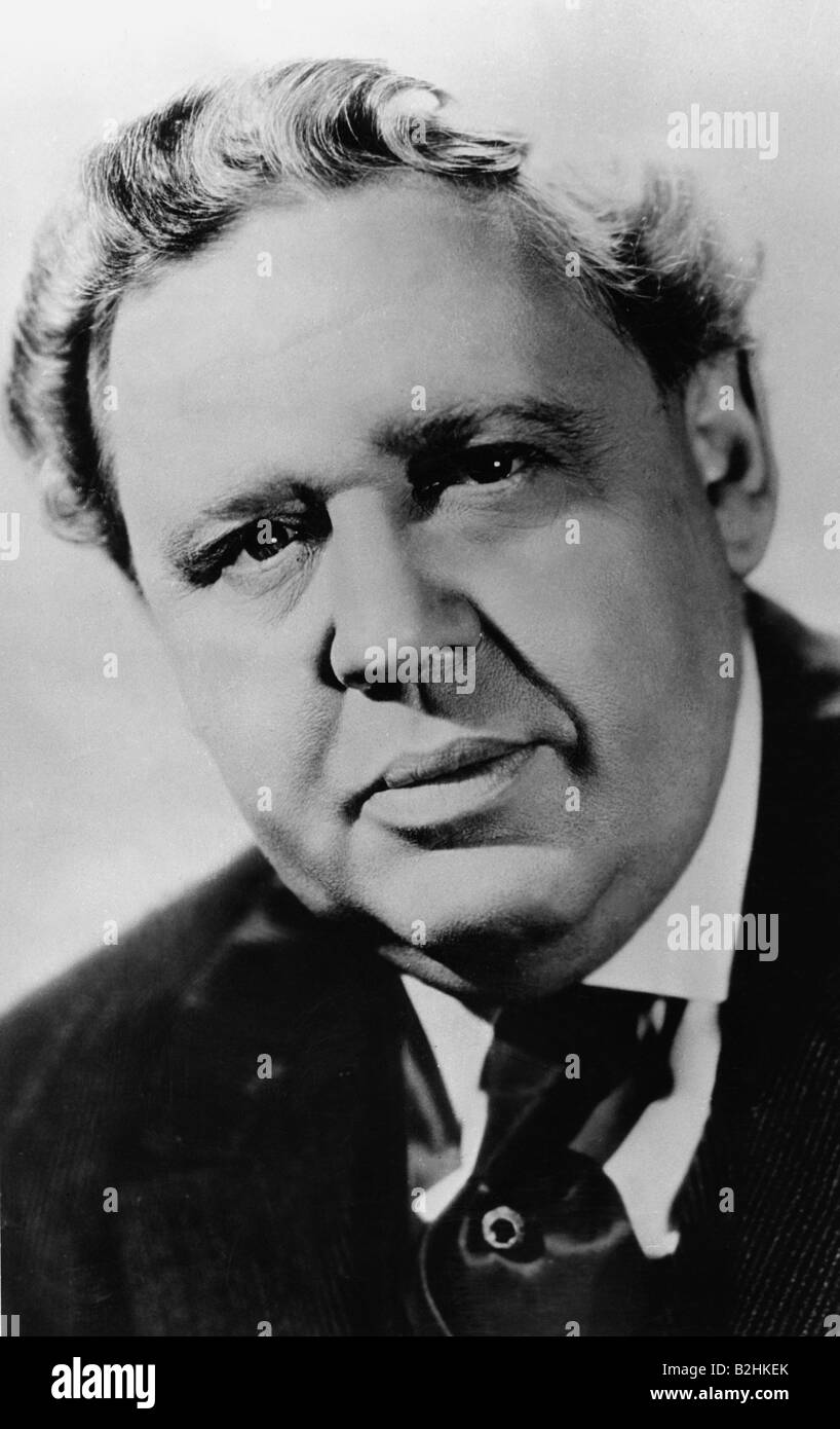 Laughton, Charles, 1.7.1899 - 15.12.1962, British actor, portrait, 1949, Stock Photo