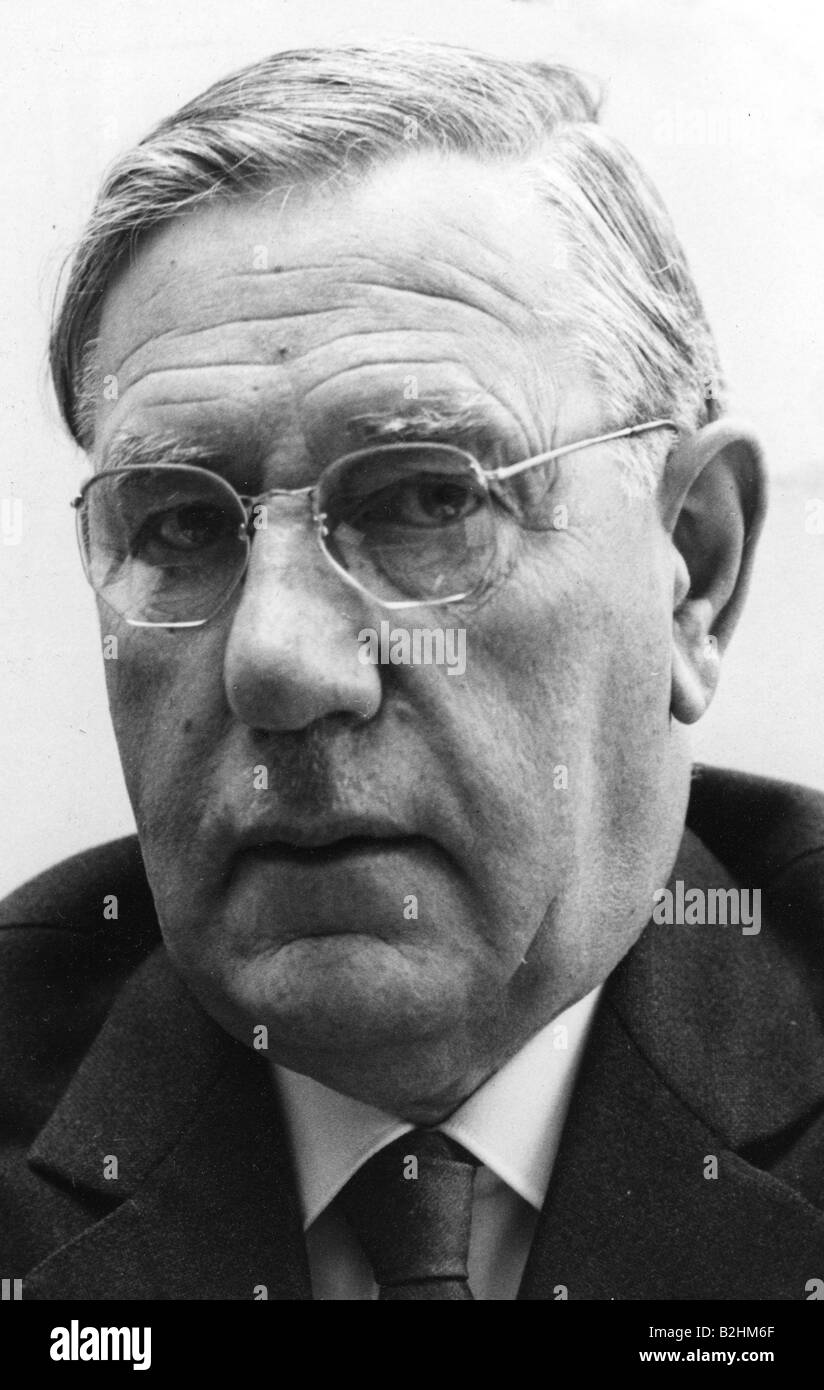 Krone, Heinrich, 1.12.1895 - 15.8.1989, German politician (CDU), chairman of the fraction of Christian Democratic Union/Christian Social Union (CDU/CSU) in the German Federal Parlament (Bundestag) 15.6.1955 - 14.11.1961, portrait, 1960, , Stock Photo