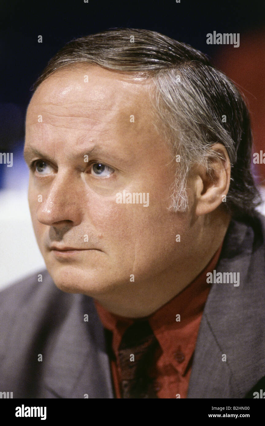 Lafontaine, Oskar, * 16.9.1943, German politician, Primeminister of Saarland 1985 - 1998, portrait, 1980s, , Stock Photo