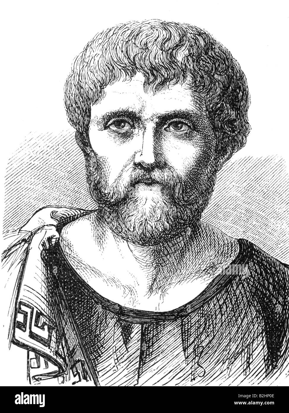 Seneca, Lucius Annaeus, 4 BC - 65 AD, Roman philosopher and author/writer, portrait, engraving, circa 1876, Stock Photo