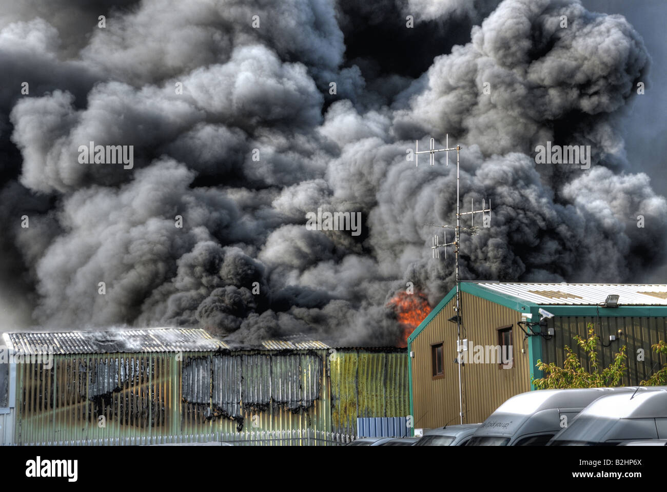 Fire, Basildon Essex. UK Stock Photo Alamy