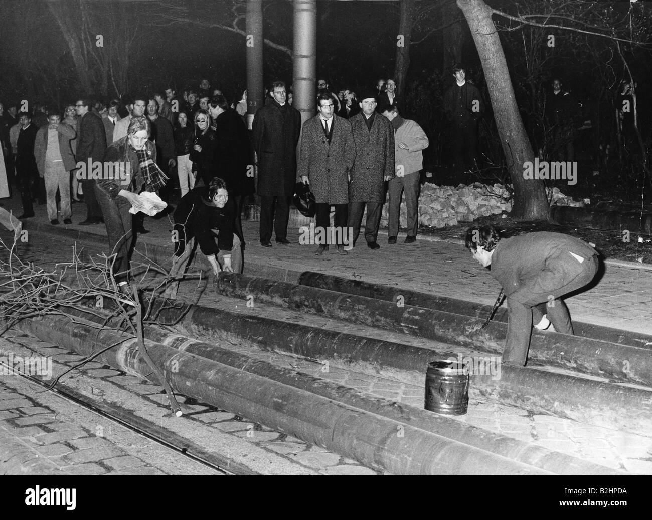 geography/travel, Germany, politics, demonstrations, demonstration against delivery of Bild Newspaper, Munich, Easter 1968, Stock Photo