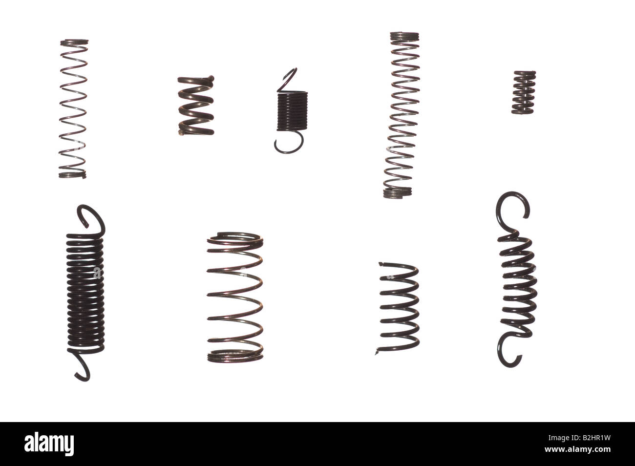 Cut-out springs Stock Photo