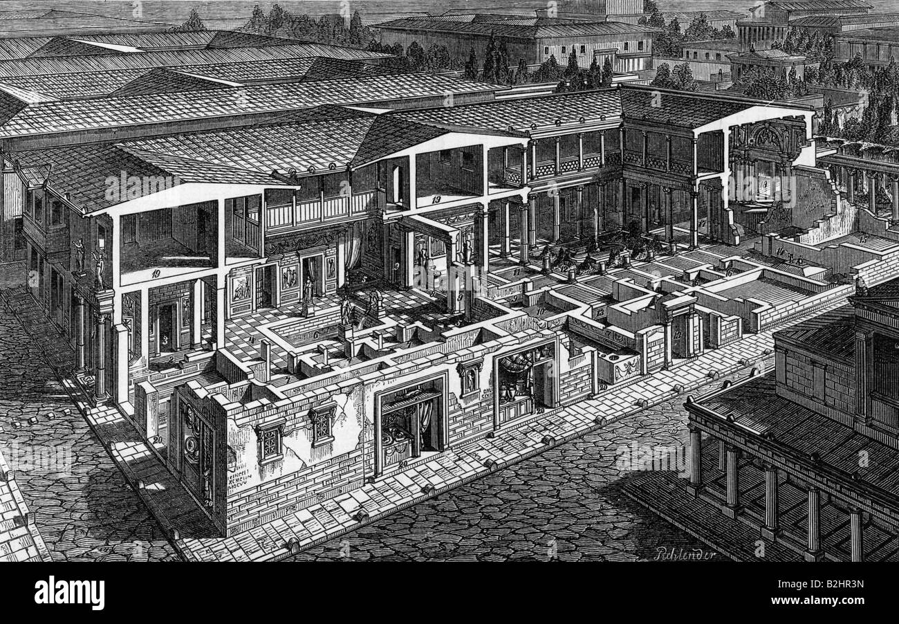 Ruins of the Roman era in Rome, Forum (foro romano) Drawing by Alessandro  Lonati.