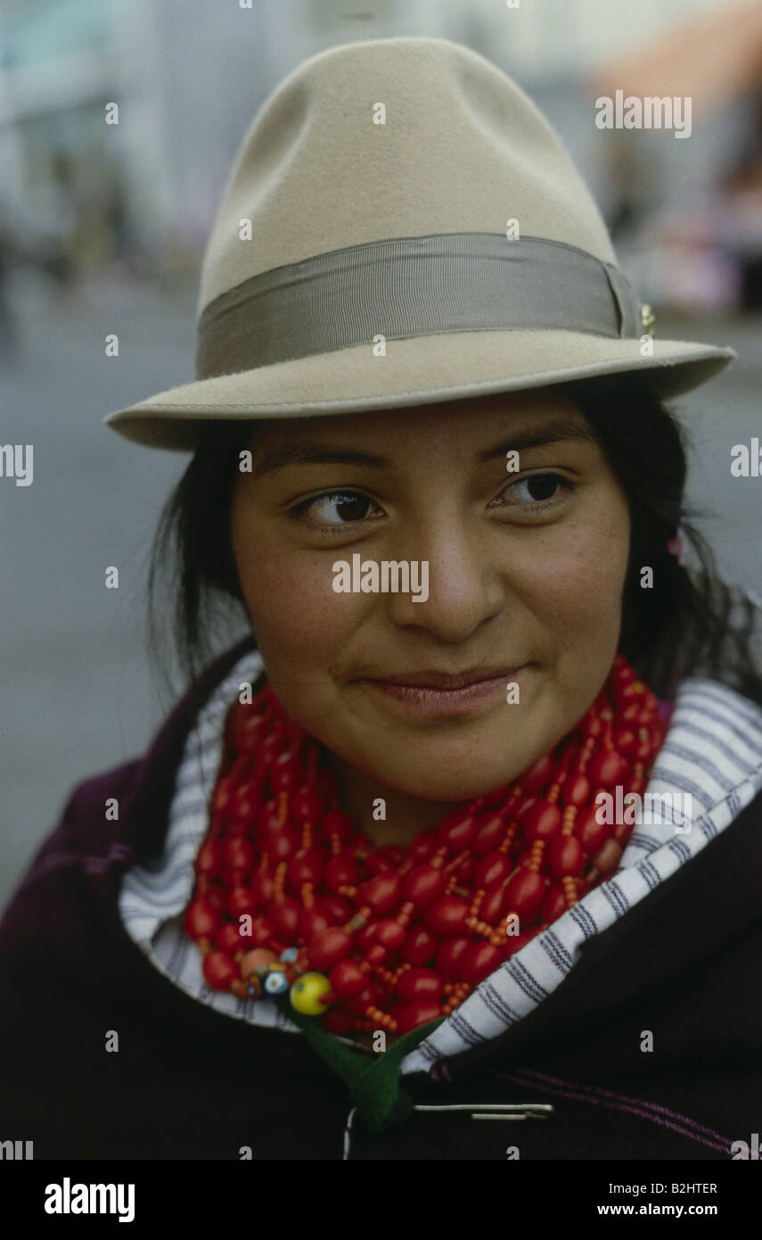 people, women, Ecuador, woman with hat, ethnic, ethnology, South America, indigenous, native, portrait, SOAM, Stock Photo