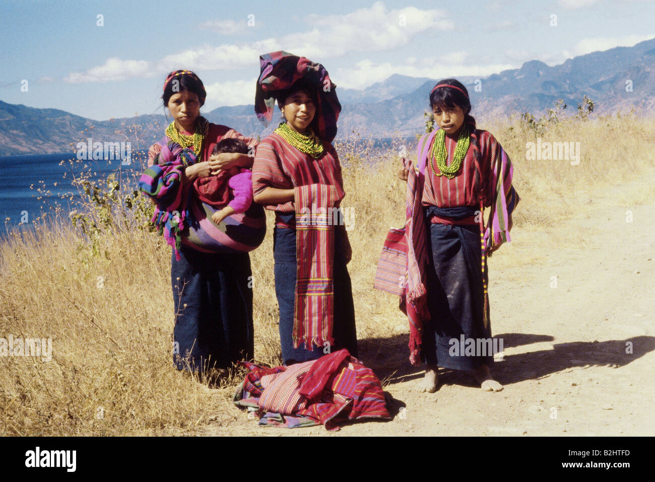 people, children, Guatemala, indigenous girls in traditional clothes, Central America, native, girl, child, CEAM, Stock Photo