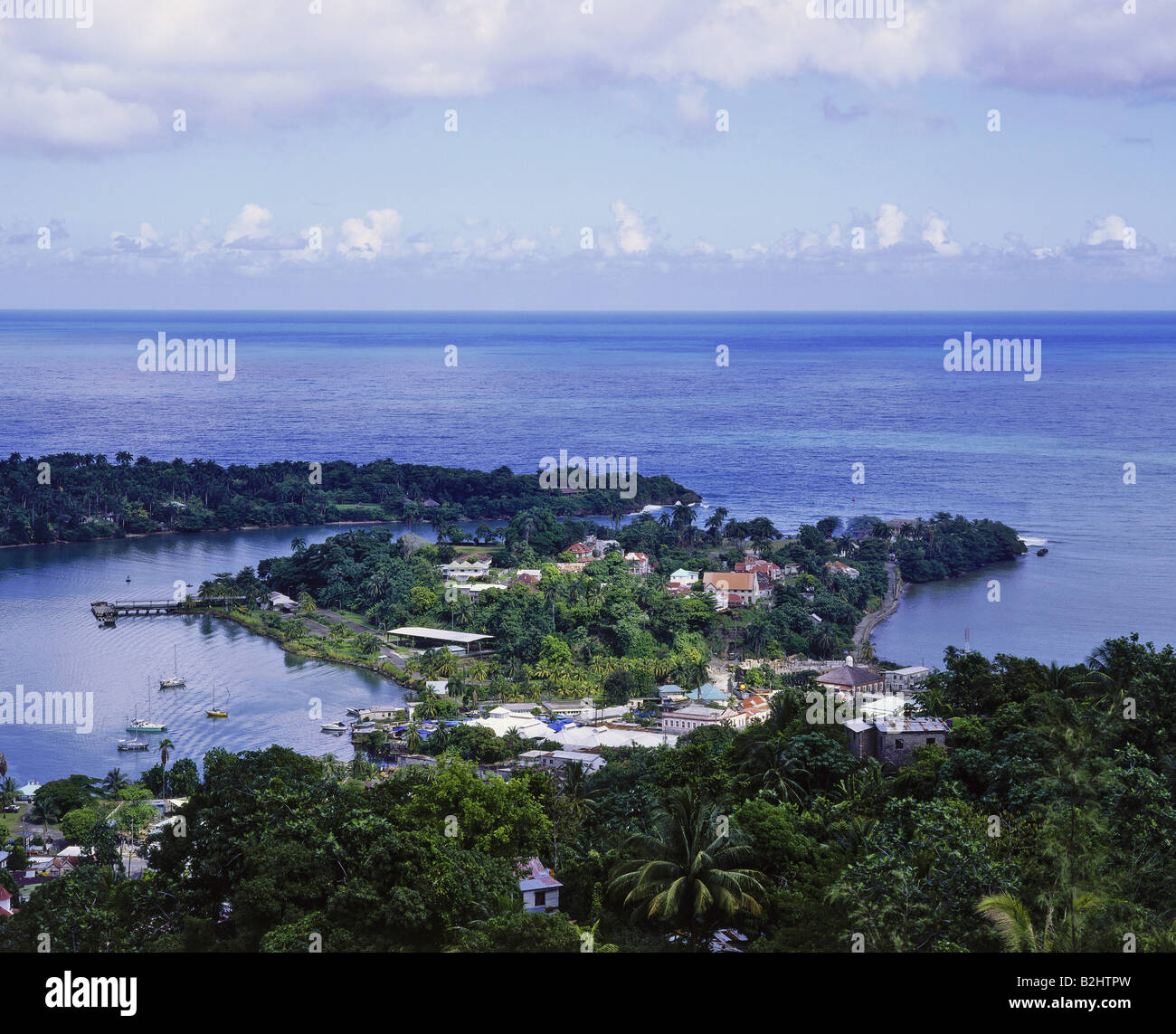geography / travel, Jamaica, Port Antonio, city views / cityscapes