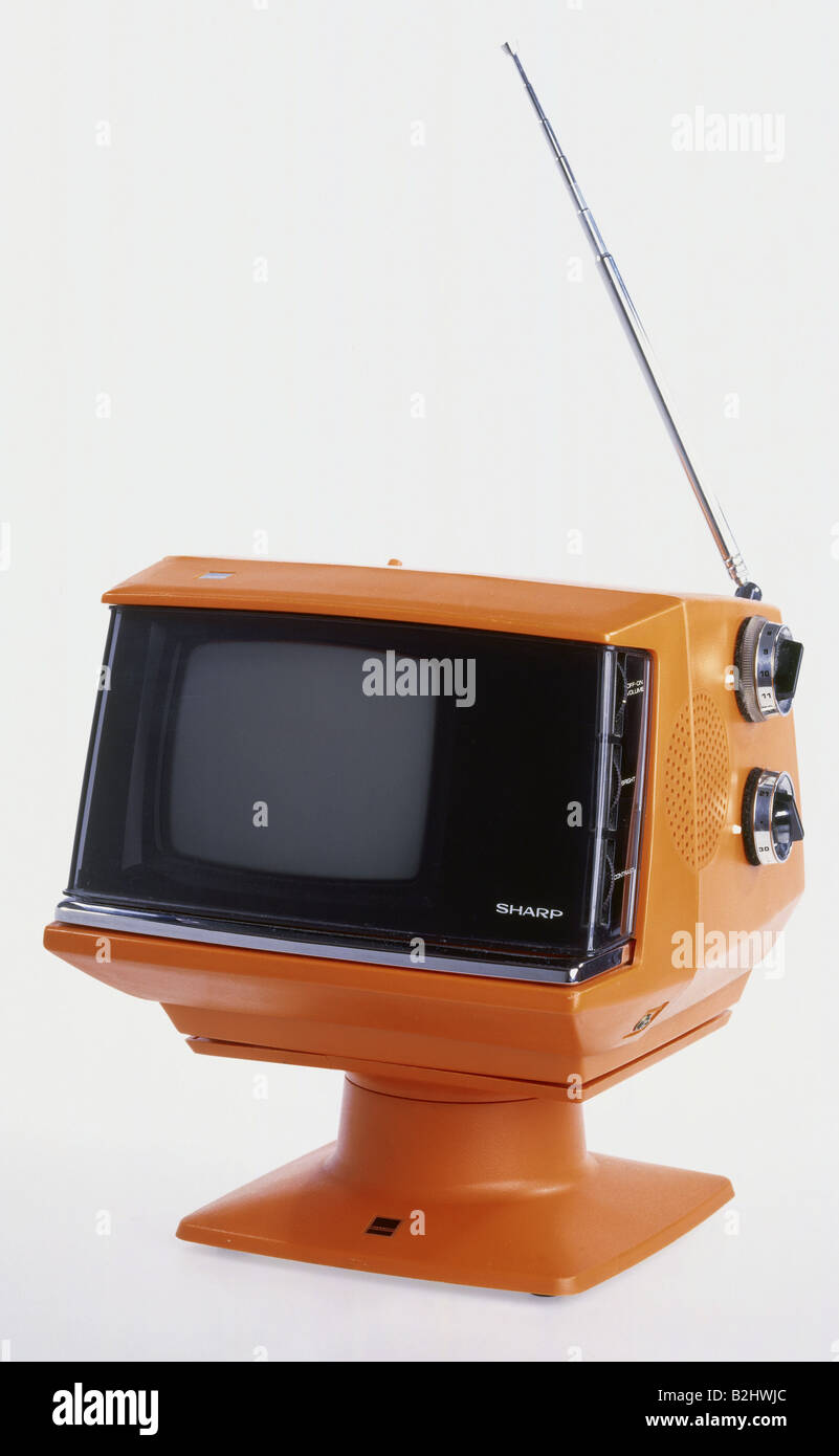 broadcast, television, TV sets, TV Sharp 5 P - 12 G, circa 1974, Stock Photo