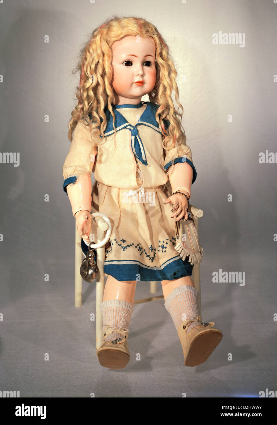 Bisque doll (Porcelain doll Stock Photo - Alamy