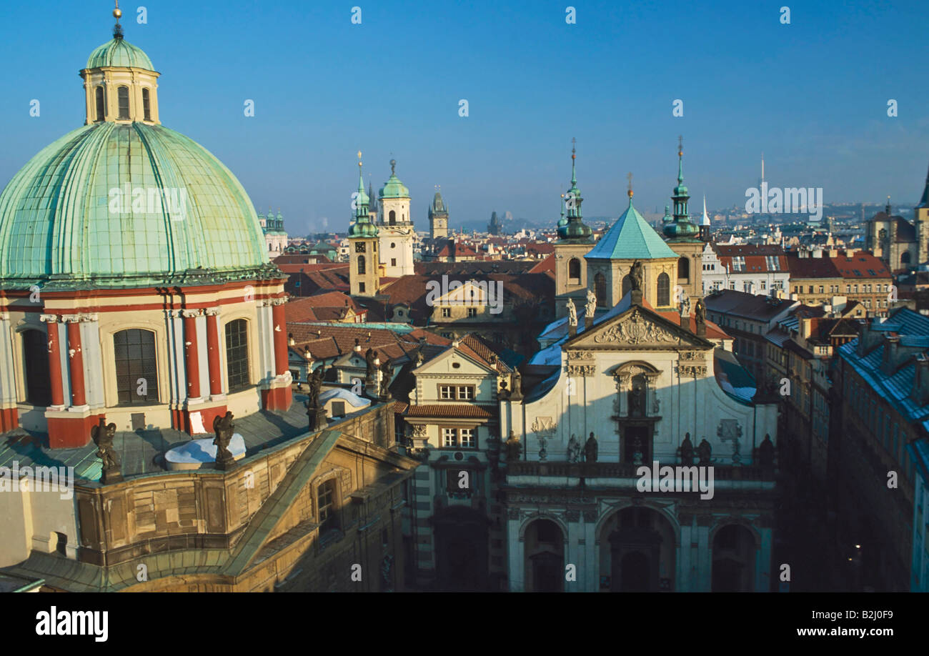 Clementinum Kuppel Sankt Franziskus Altstadt Prag prague tschechien czechia Stock Photo