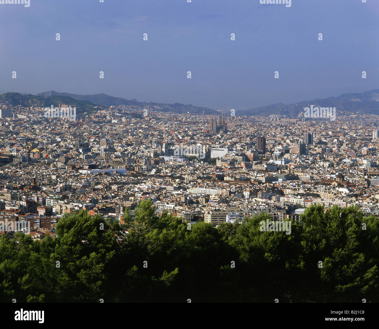 geography / travel, Spain, Barcelona, city views, cityscape view from