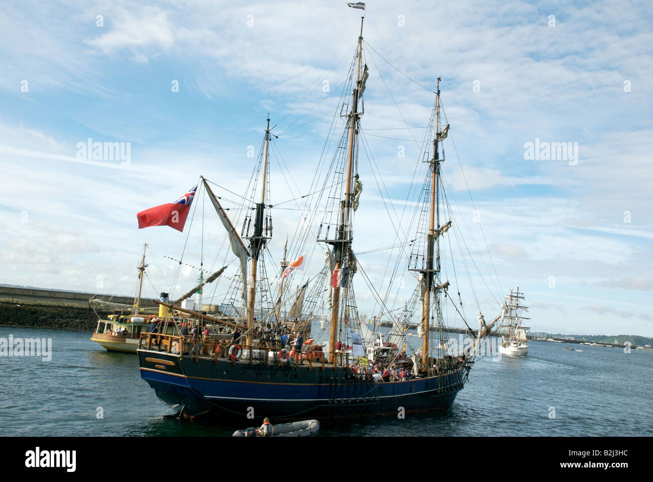 The Earl of Pembroke three masted barque ship, Brest 2008 Maritime ...