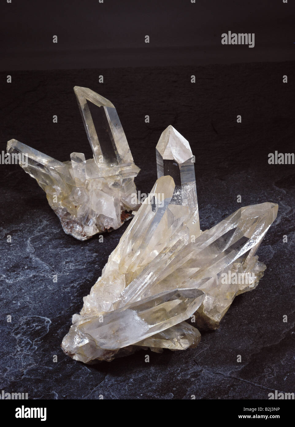 geology, minerals, rock crystal, Saint Gotthard, Switzerland, private collection, Additional-Rights-Clearance-Info-Not-Available Stock Photo