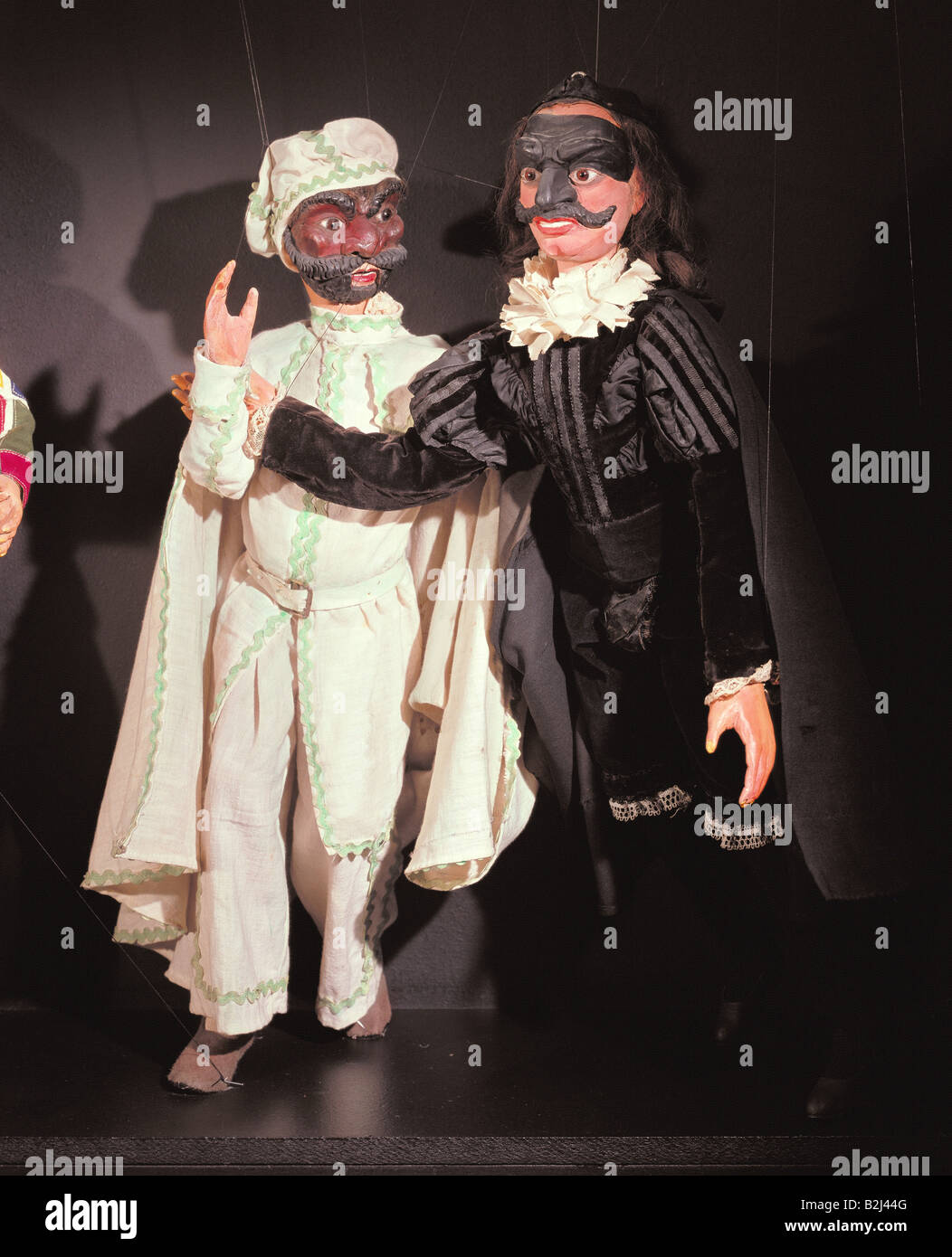 theatre, puppet theatre, figures of Commedia dell´arte by