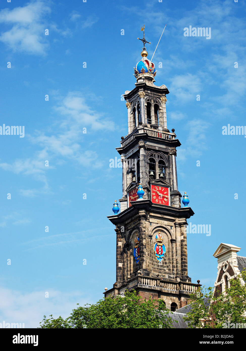 Werter Kerk in Amsterdam. Stock Photo