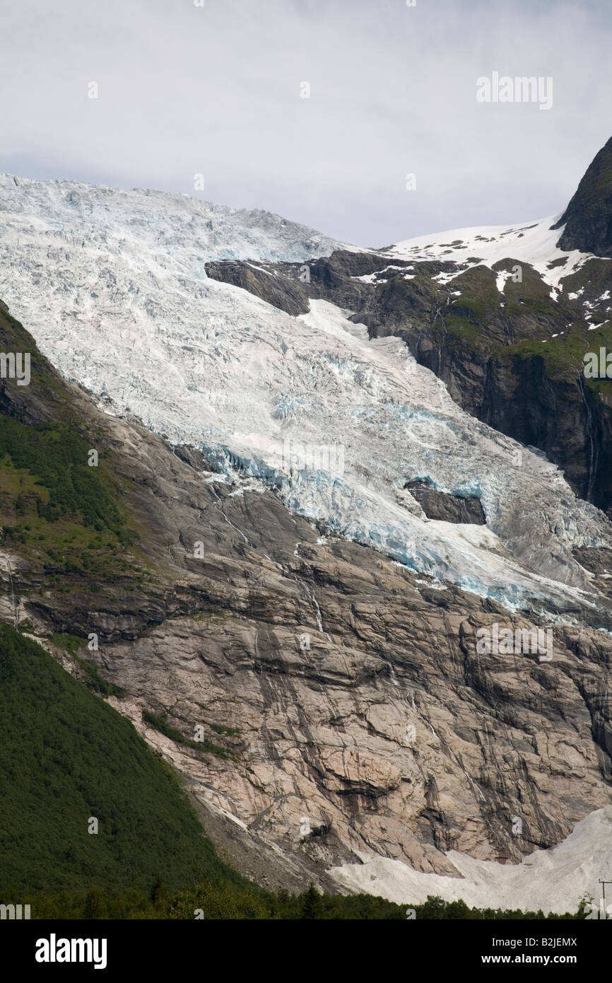 Norway view of glacier Jostedalsbreen Stock Photo