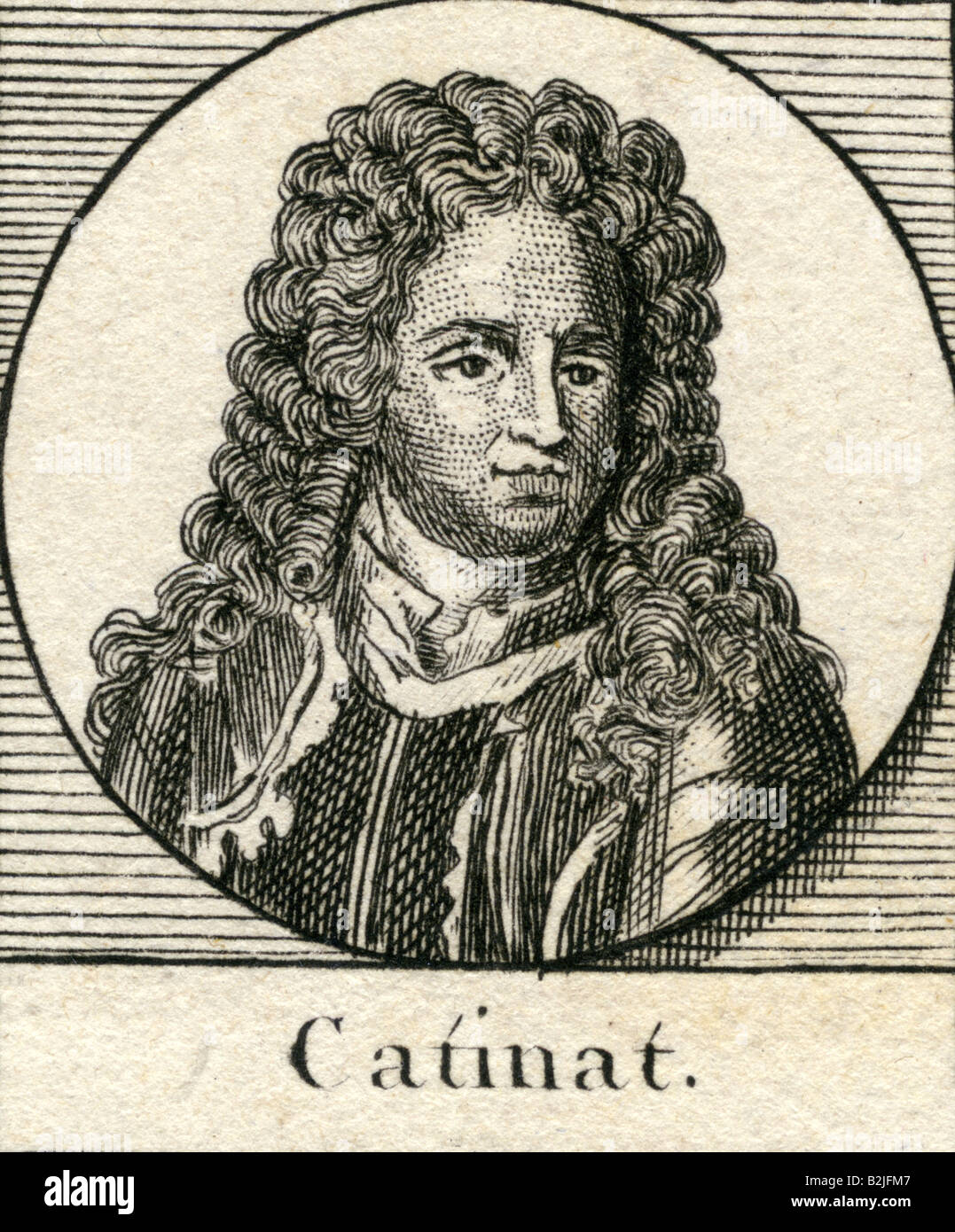 Catinat de La Fauconnerie, Nicolas III, 1.9.1637 - 25.2.1712, French General, portrait, copper engraving, late 17th century, , Artist's Copyright has not to be cleared Stock Photo