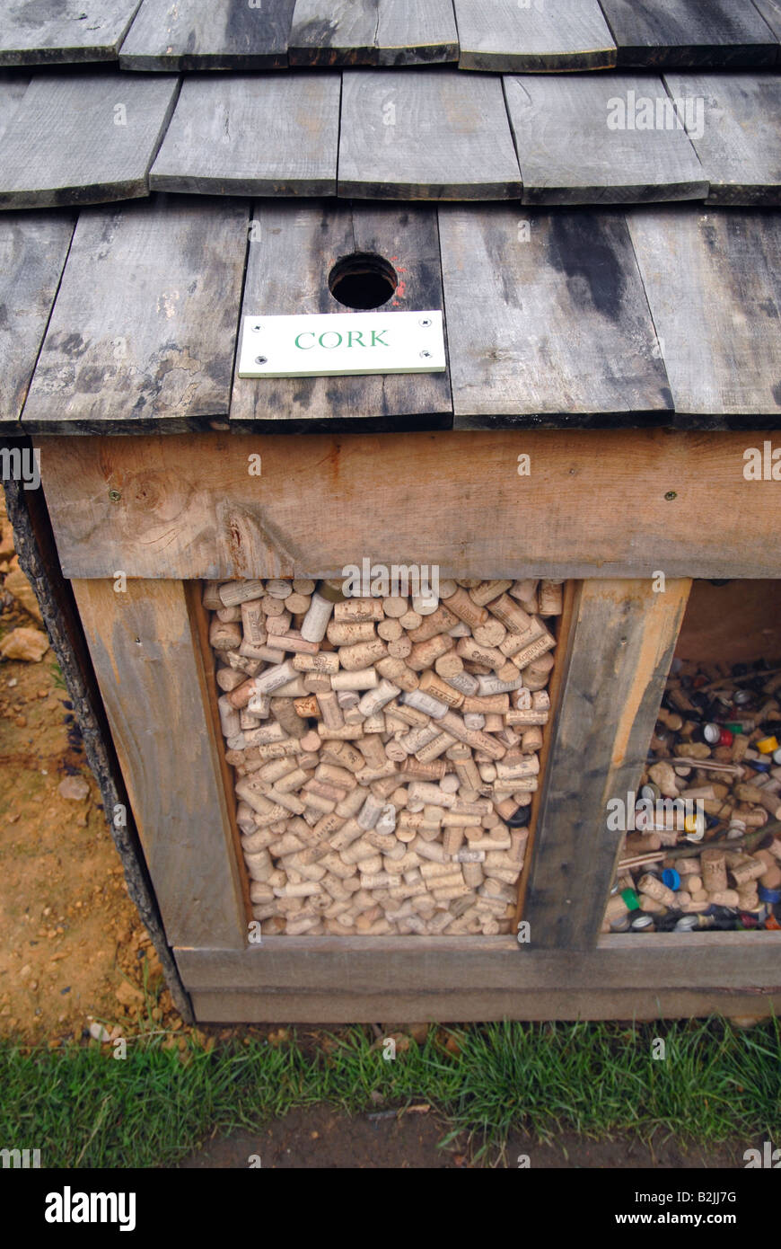 Recycling bank for bottle corks,Kew Gardens in London, UK Stock Photo Alamy