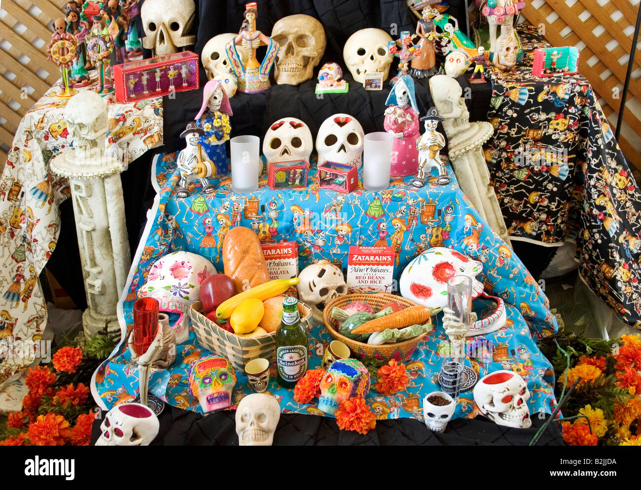 Day of the Dead altar at the New Orleans Jazz and Heritage Festival ...