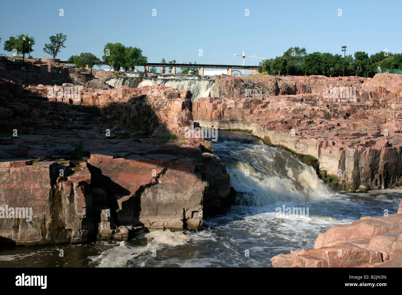 Falls of the Big Sioux river Falls Park in Sioux Falls South Dakota ...