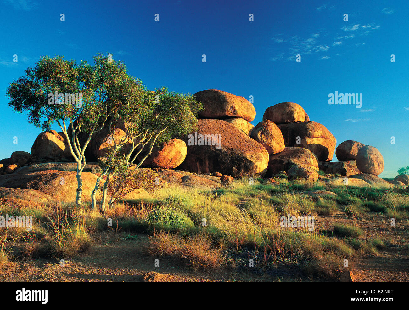 Devils Marbles Conservation Reserve. Tennant Creek. Northern Territory in Australia. Stock Photo
