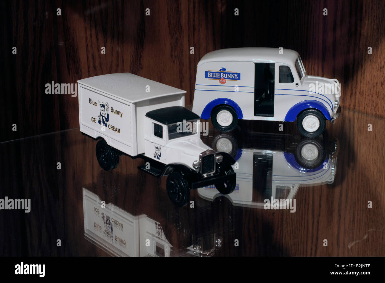 Toy delivery trucks Blue Bunny museum Le Mars Iowa Stock Photo Alamy