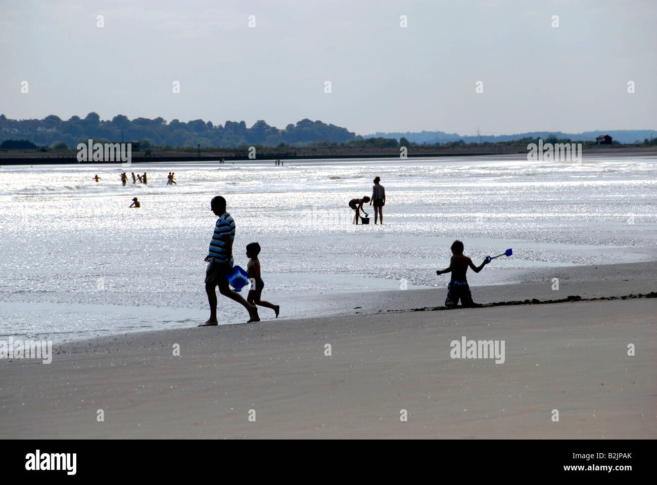 Camber sands beach family hi-res stock photography and images - Alamy