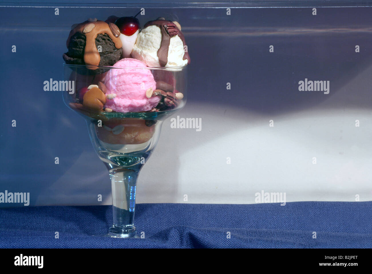 Display of simulated ice cream treat Blue Bunny museum Le Mars Iowa