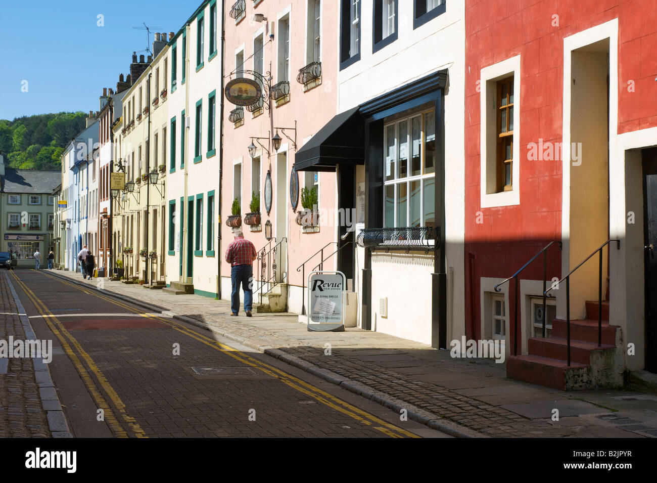 Street in Whitehaven, West Cumbria, England UK Stock Photo Alamy