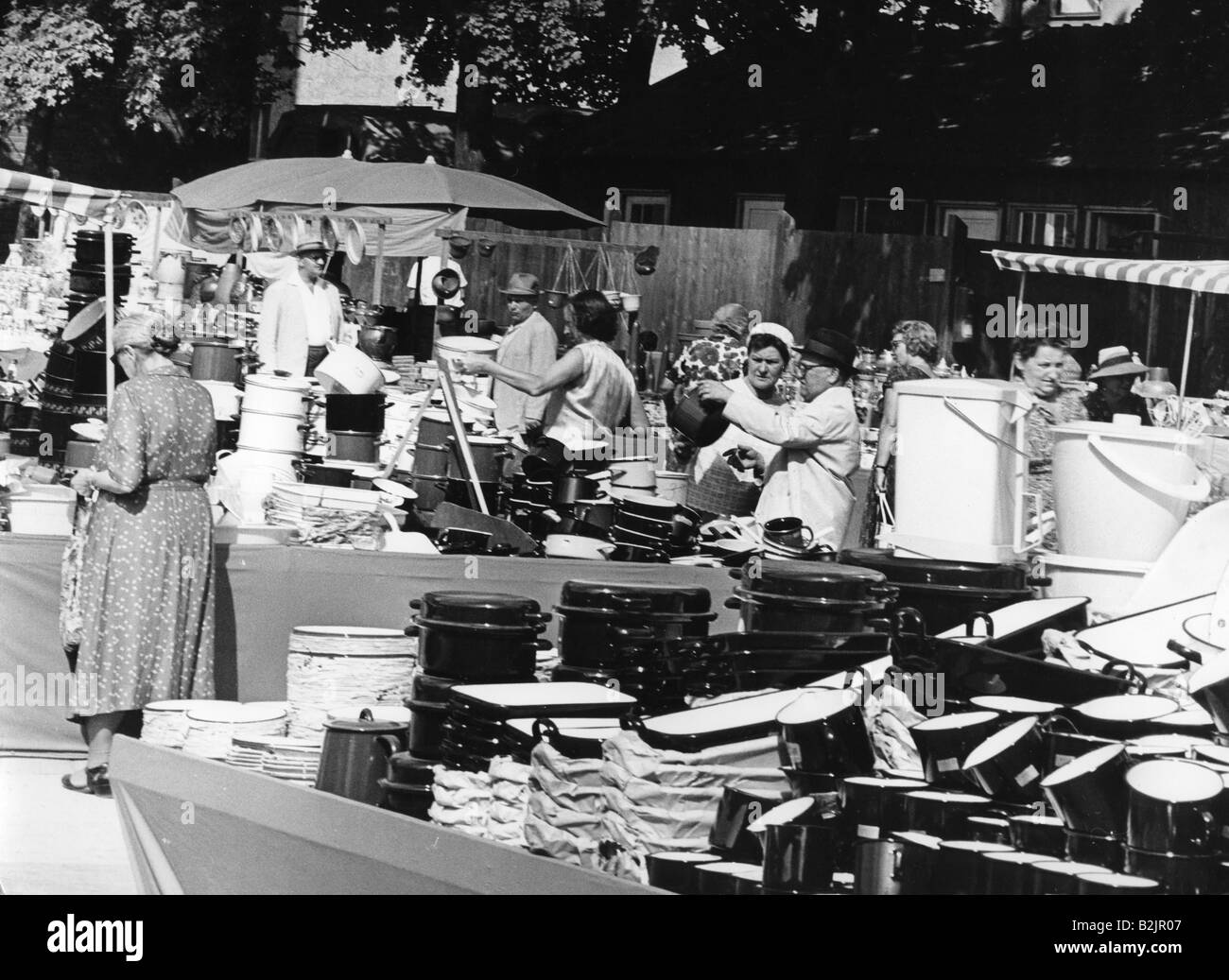 geography/travel, Germany, Munich, trade, Auer Dult, stall, 1960s, , Stock Photo